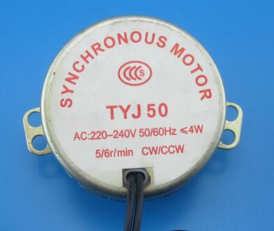 220 V 5r/6 rpm elektrische ventilator synchroonmotor tyj-50 4 w lage snelheid