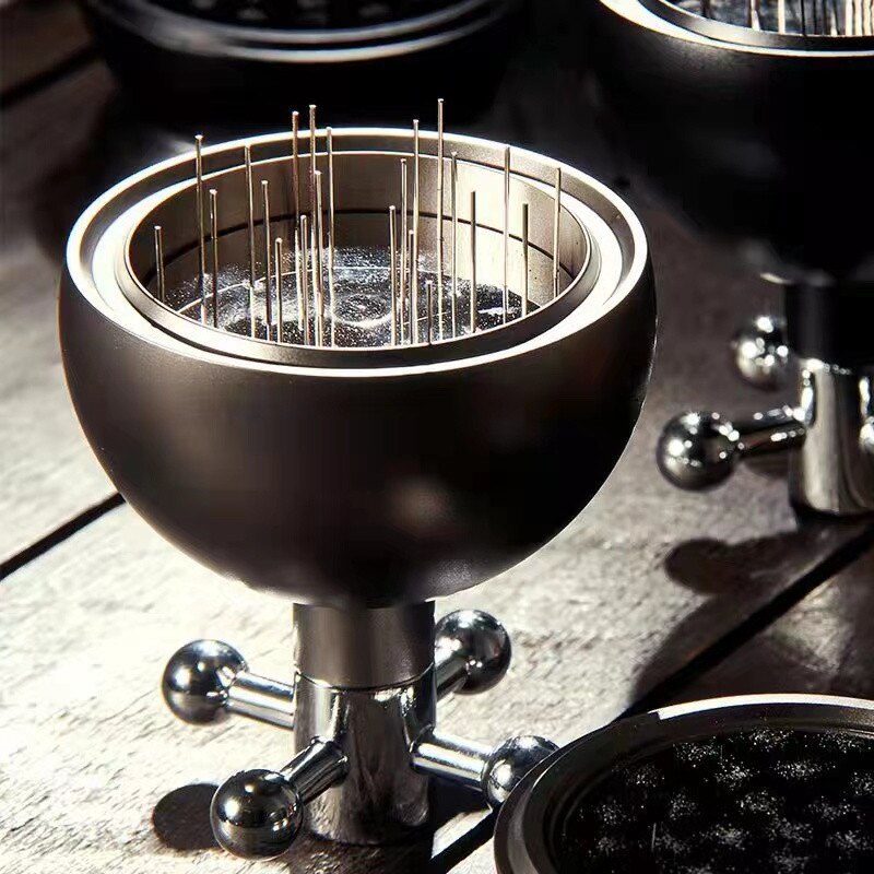 Expresso-Bloque de aguja de café ajustable, distribuidor de café, herramienta niveladora, accesorios baristales, 51/53/58MM