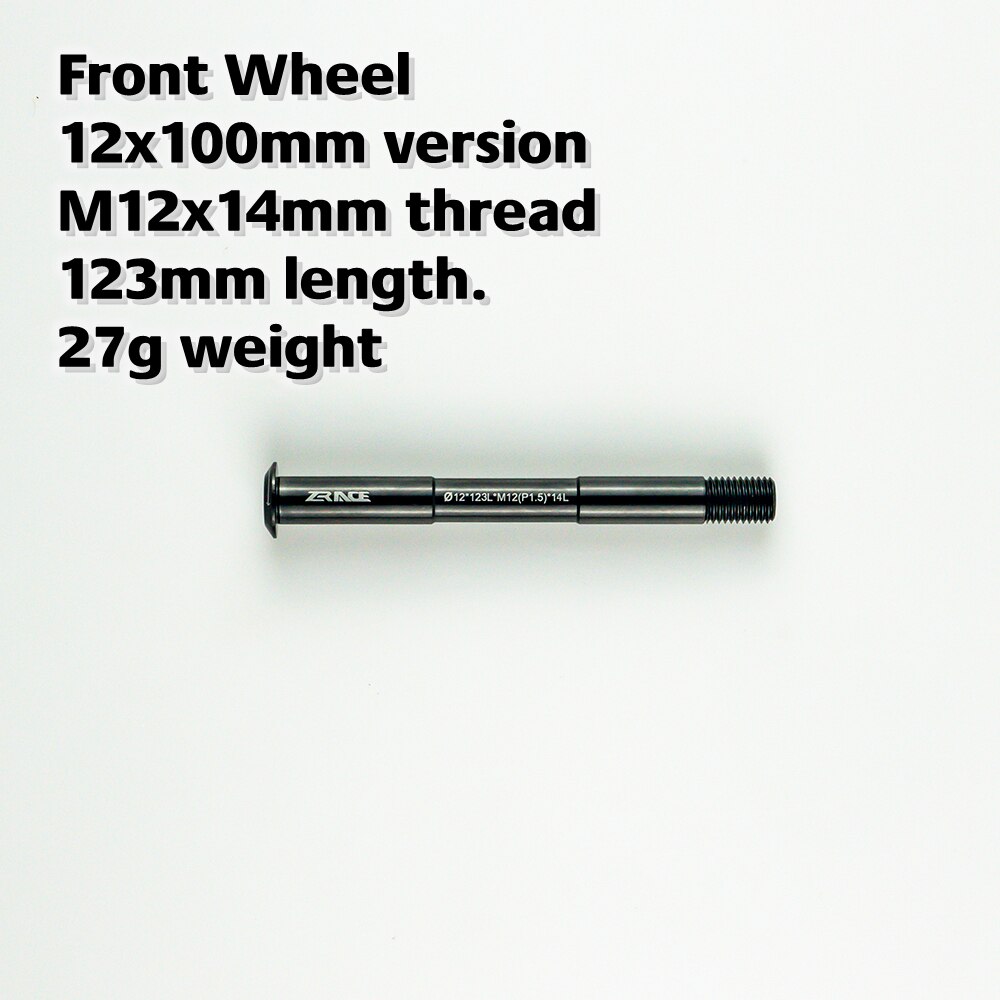 ZRACE-buje de bicicleta de carretera, eje pasante para rueda delantera/trasera, 12x100 / 12x135, marco de carretera de fibra de carbono Compatible: Front 12x123