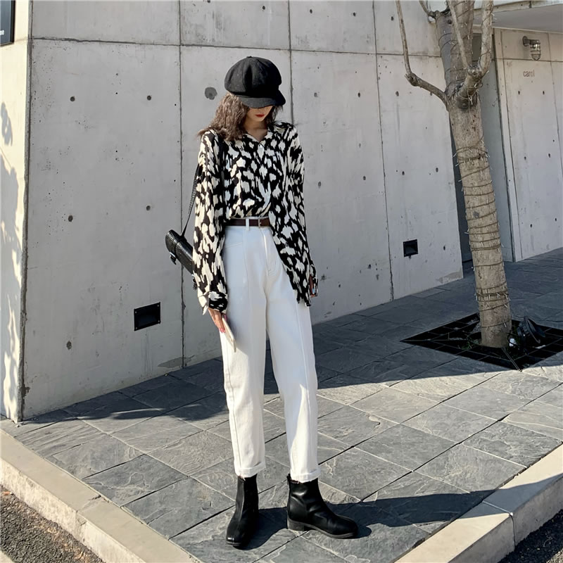 XITAO-Blusa holgada informal con manga larga para Primavera, camisa con estampado Vintage para mujer, con estampado de diosa y senos, DMY2975,