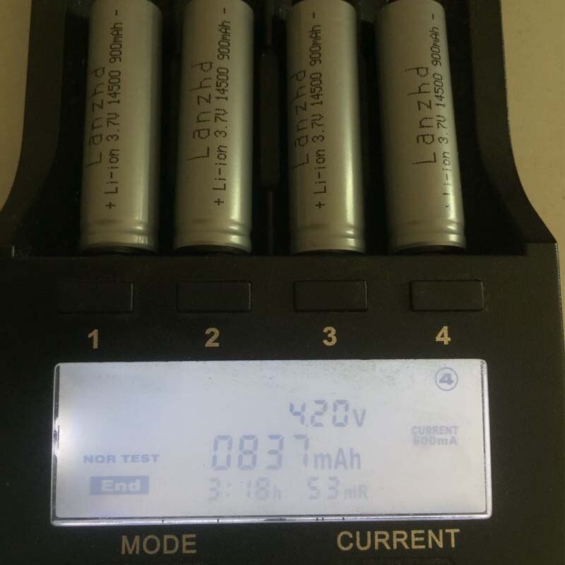 1-8PCS 14500 battery 3.7V 900mAh Rechargeable Li-ion Battery for LED Flashlight Battery accumulator battery real capacity