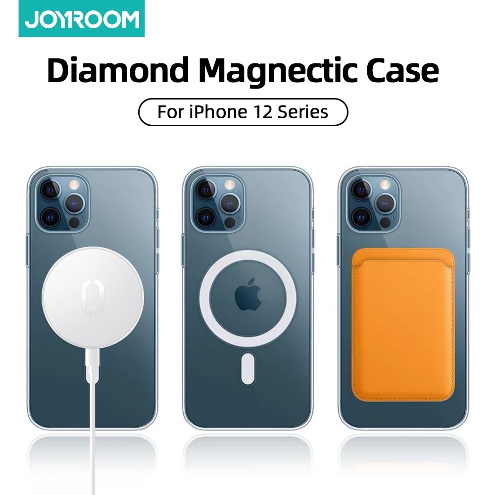 Magnectic Case For iPhone 12 Pro Max 12 mini Case For Magsafe Wireless Charging Shockproof Full Protection PC+TPU Case Joyroom