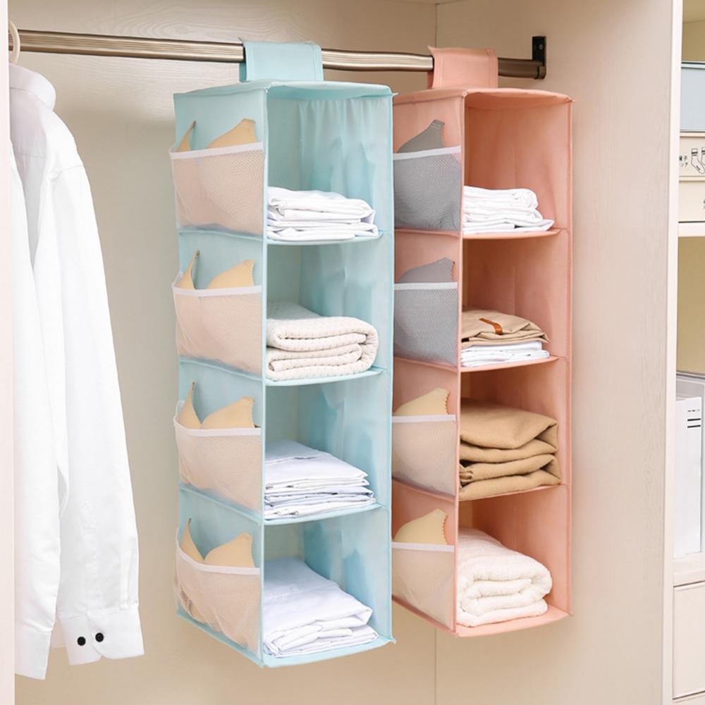 Household Clothes Hanging Drawer Box Underwear Sorting Storage Wall Wardrobe Closet Organizer Shelves Organiser