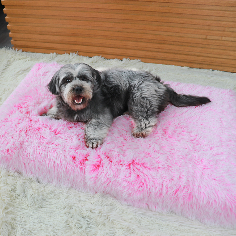 Large Dog Bed Mat Memory Foam with Removable Ultra Soft Plush Cover Orthopedic Dog Bed Pet Mats Cushion for Small Large Dogs