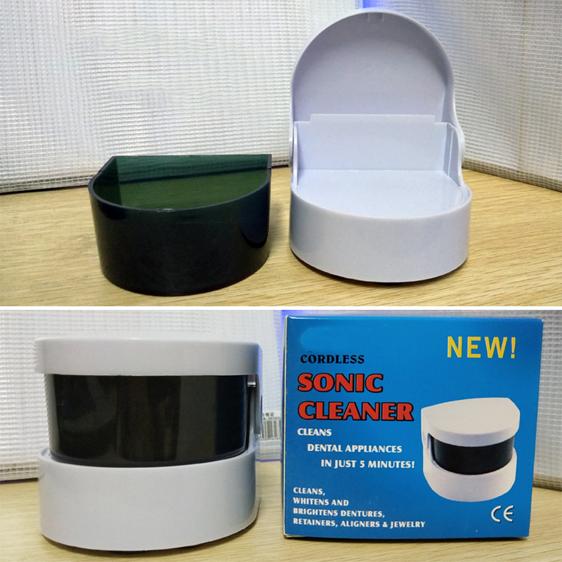 Mini tvätt smycken rengöringsmedel vibrationshalsband maskintvätt glasögon mini ultraljud rengöringsmedel bad rengöringsmaskin verktyg: Default Title