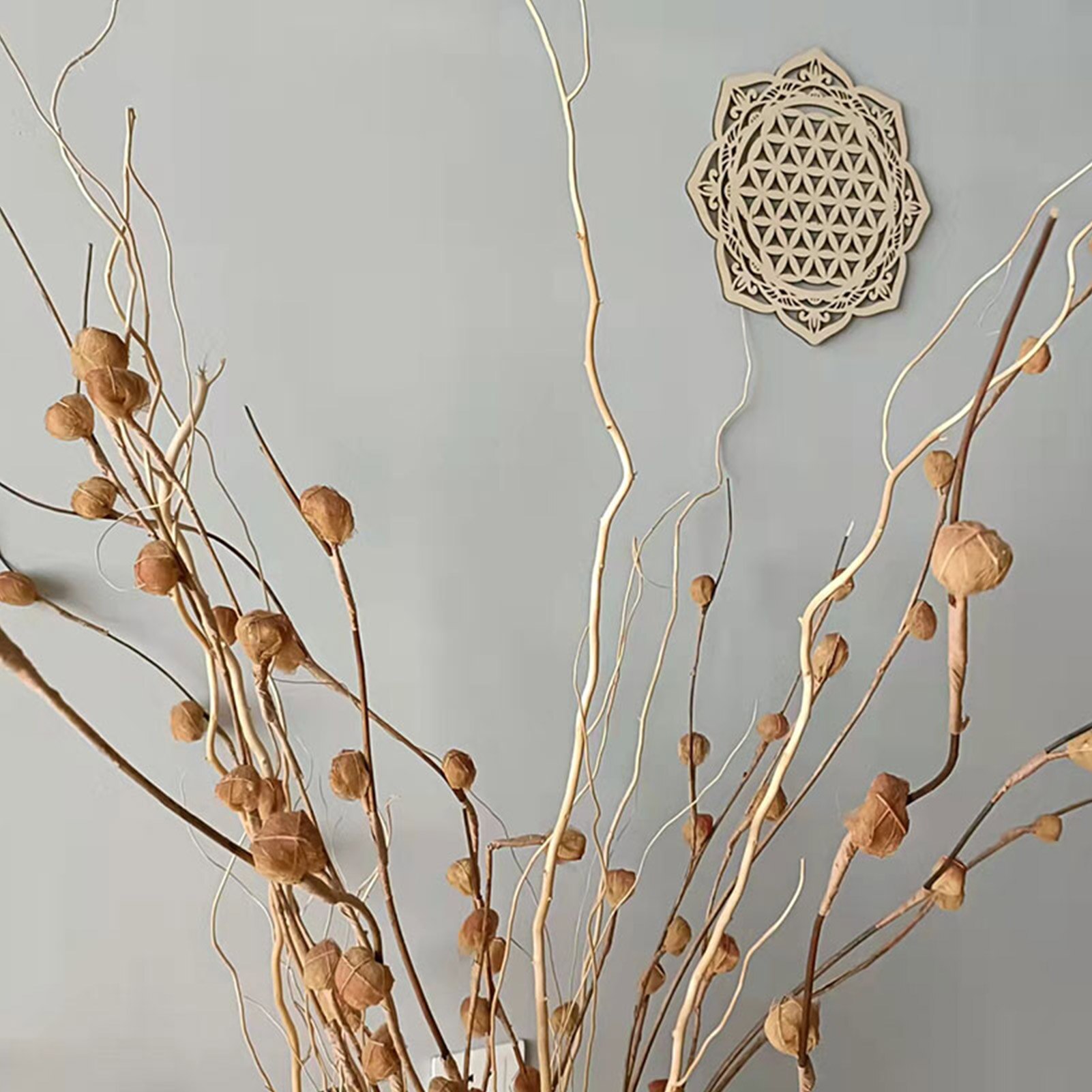 Sacred Flower Of Life Geometric Wall Decal Yoga Boho Circle Mandala Vinyl Living Room Decal Removable Home Decor