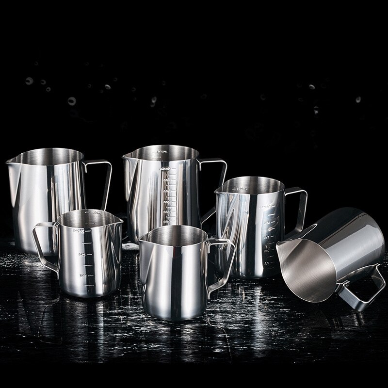 Stainless Steel Latte Foam Pitcher Espresso Coffee Jug Barista Craft Coffee Cappuccino Mugs Latte Pot