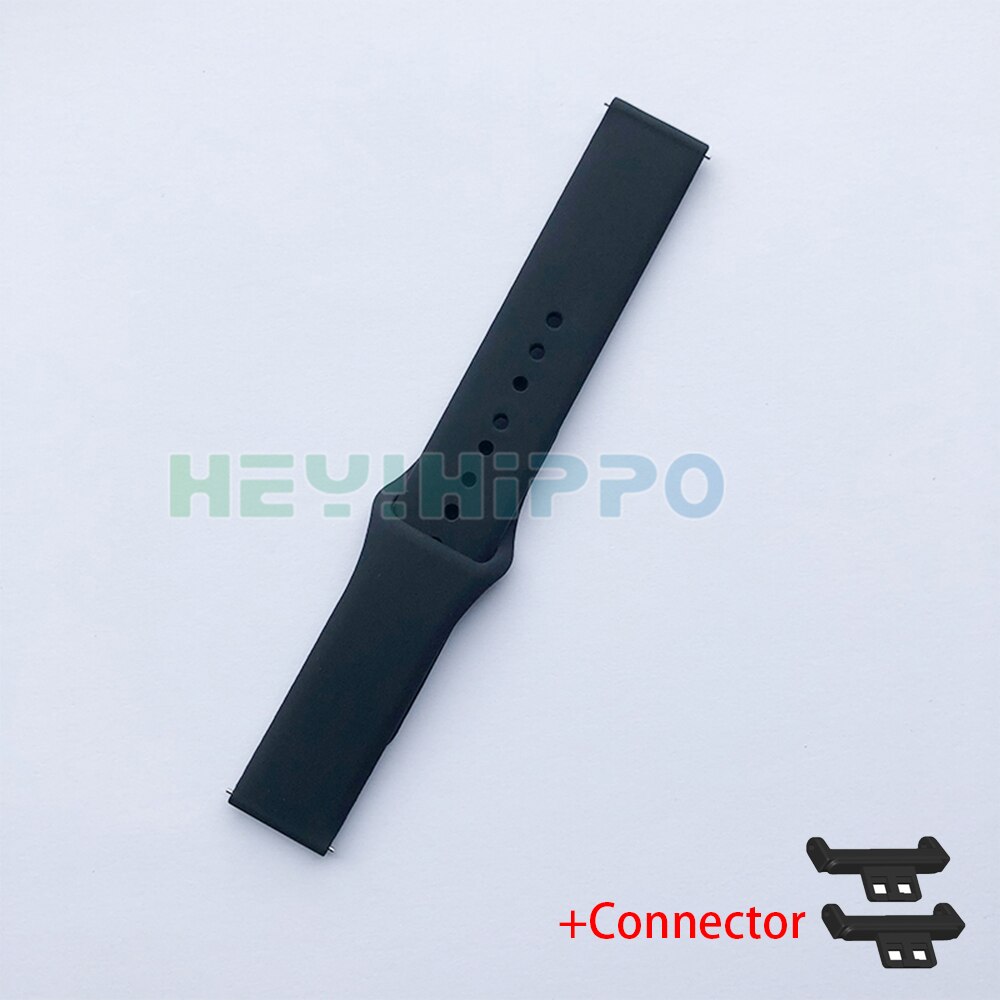 Correa de silicona para Huawei watch FIT, banda deportiva suave para huawei fit, accesorios de repuesto para pulsera: Negro