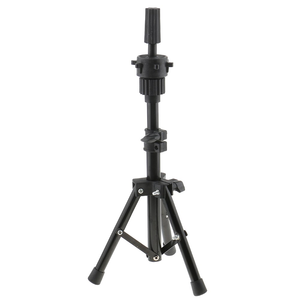 Queens Verstellbarer Hut- & Perückenständer Aus Metall – Kuppel-Design, Schwarz, Höhe 30–50 Cm