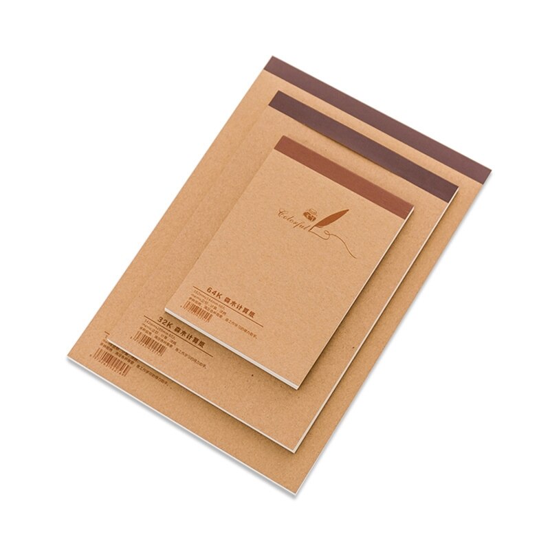 Y3NC Tearable Sketchbook Portable Note Paper Pad Drawing Pad 60 Sheets Blank Papers Adhesive Binding Easy to Tear for Office