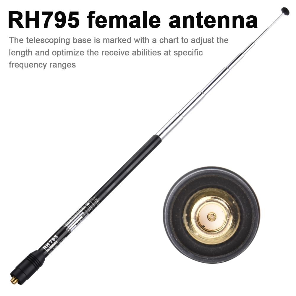 RH795 Female Antenna SMA Female Wide-band 70-1000MHz Police DIGITAL SCANNER Handheld Antenna