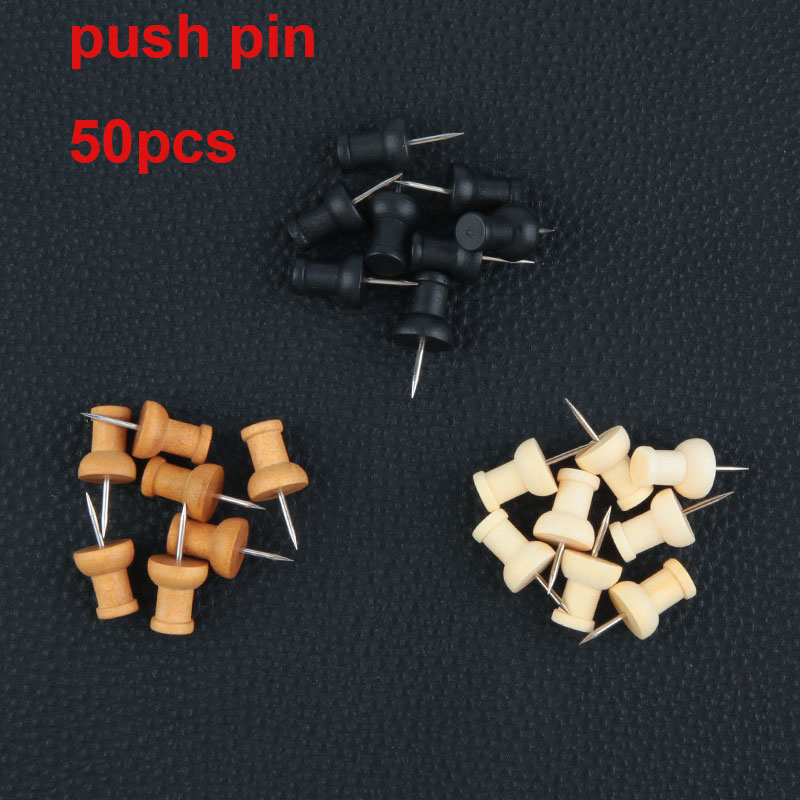 Chinchetas de madera para decoración, tachuelas de cabeza de madera, tachuelas de mapa de madera, Pin de marcado para tableros de corcho, proyectos de manualidades DIY, 20-50 Uds.: S / Verde militar