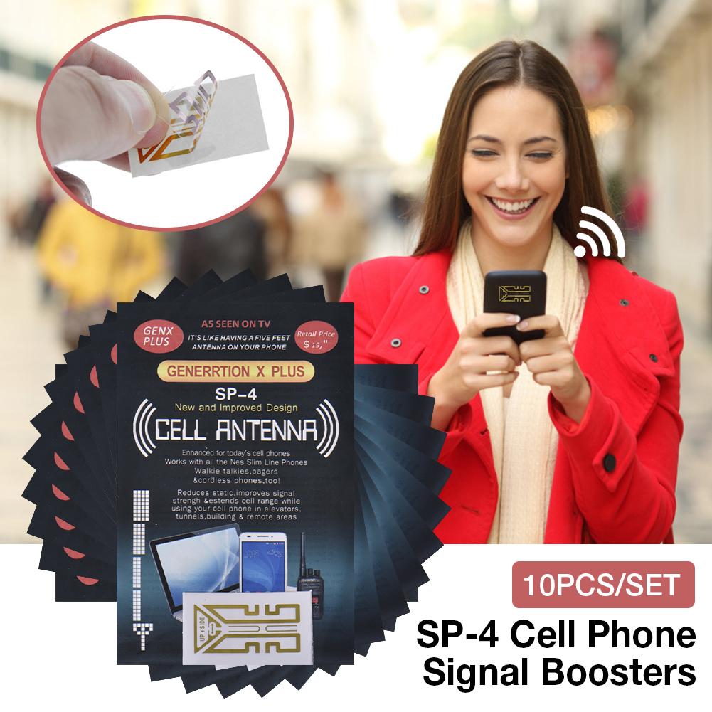 10PCS Cell Phone Signal Boosters Mobile Antenna Amplifier SP-4 Cell Phone Booster Stickers