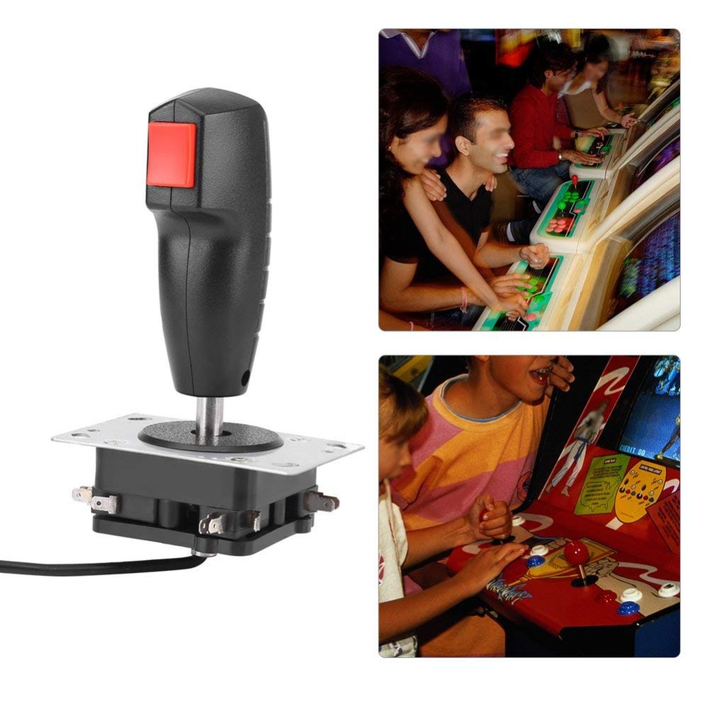 Manette de jeu 8 voies vol Joystick mobile avec déclencheur et bouton de feu supérieur manette de jeu pour pièces de kit de bricolage de jeu d'arcade