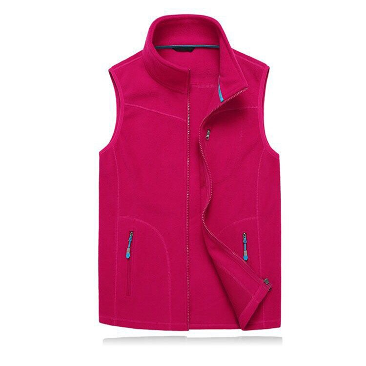 Mountainskin – gilet d'extérieur en polaire pour femme, veste d'hiver, randonnée, escalade, Trekking, sans manches, Camping, Softshell, RW074: Red / L