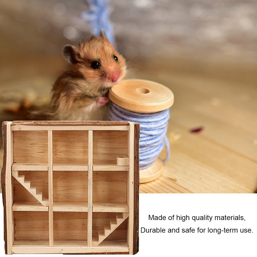 Curated visual reference: Hamster Cage Interactive Toys Reference: Wood Luxury Maze Hamster Mice Training Tunnel Tube