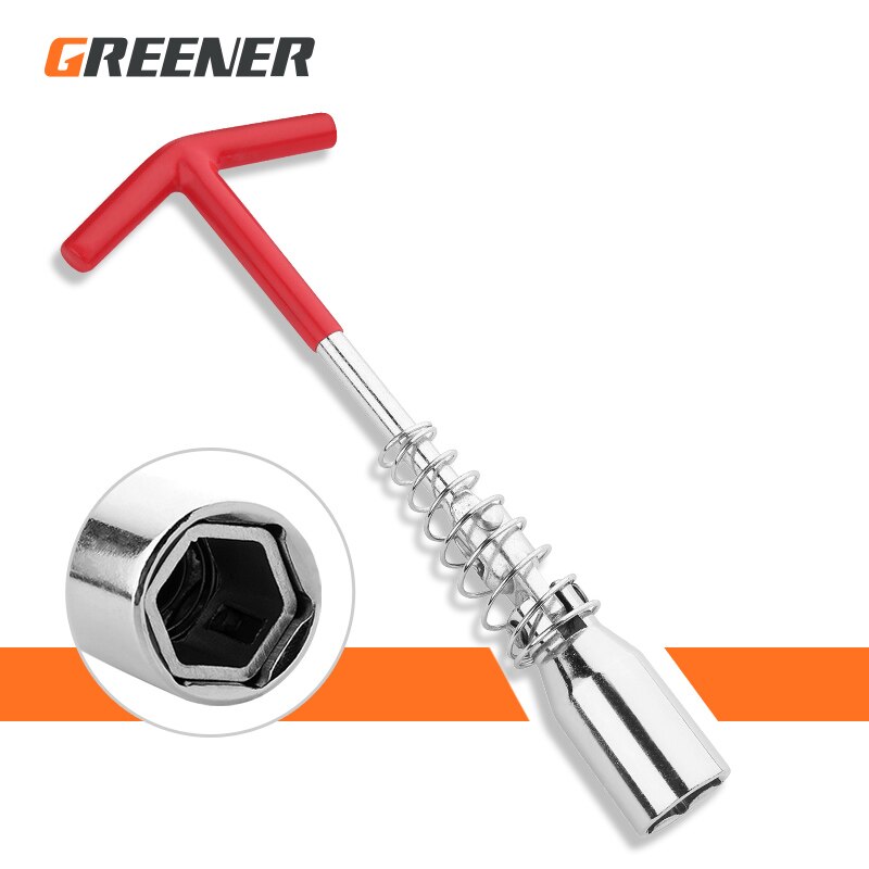 Car Universal T-Handle Dual Use Spark Plug Wrench Kit 14mm 16mm 21mm Torsion Remover Installer Joint Spark Plug Socket Tool