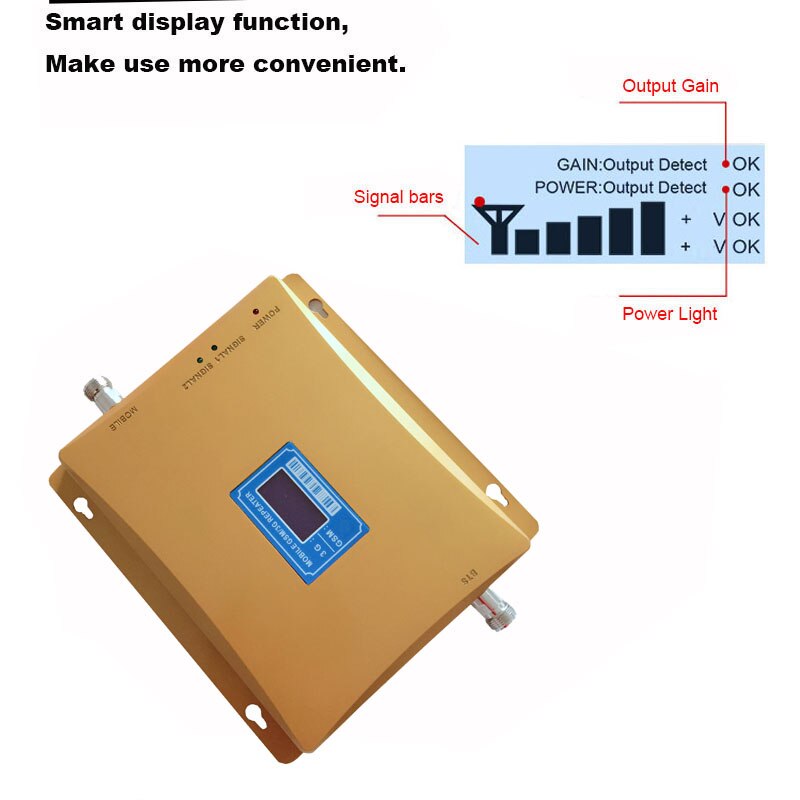 GSM 900 4G LTE 1800 répéteur GSM 1800mhz amplificateur de Signal Mobile 75dB double bande répétitrice antenne celulaire 3G 4G