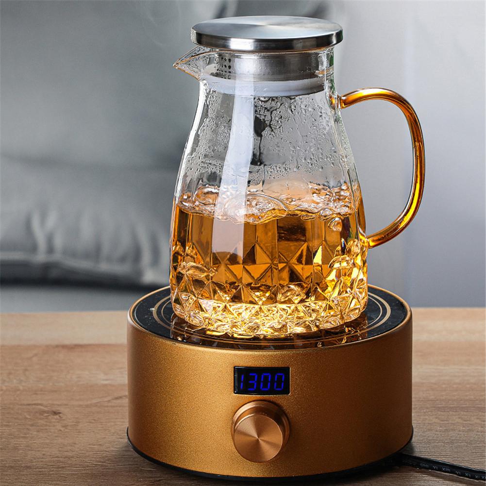 Heat-resisting High Borosilicate Glass Tea Pitcher Large Capacity Clear Glass Chahai Chinese Tea Divider Coffee Jar Milk Jug