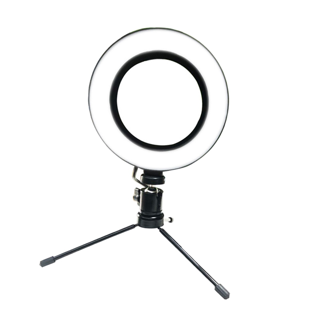 Portable Clip Fill Light Selfie LED Ring Photography with Tripod for Phone