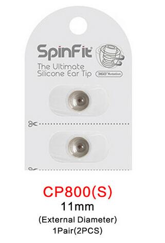 1 Pair(2 pcs) Original SpinFit CP100 CP145 CP155 CP800 In-ear Earphones Patented Silicone Eartip Innovative Technology Eartip: green