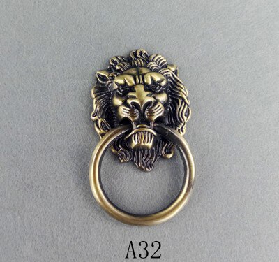 1pcs Antique Bronze Art Furniture Handles Drawer Wardrobe Kitchen Cabinets Cupboard Knobs Dresser Wine Cooler Pull Door Handle: A32