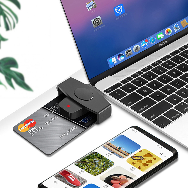 Smart External Card Reader USB2.0 Tax Declaration Ic Smart External Card Reader SD TF SIM Smart Card Reader Connector Adapter