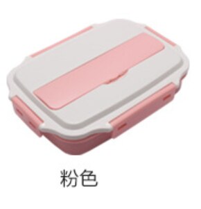 Bento Box 304 stainless steel insulated lunch box food container Capacity Office Lunchbox Kids Bento Box Heated Lunch box: pink