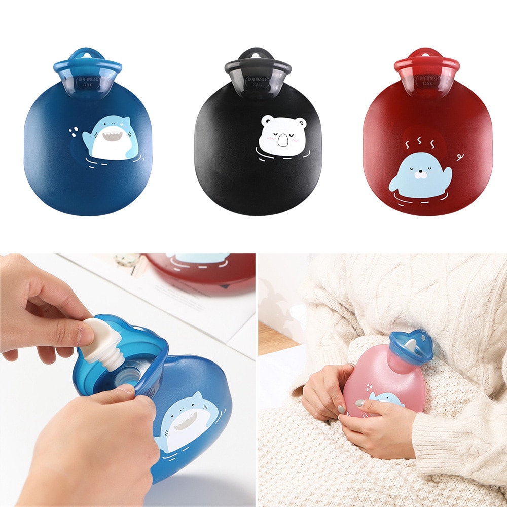 Tykke vandflasker bærbare gummi vinter varmt vandflaske håndvarmer piger lomme håndfødder vandpose