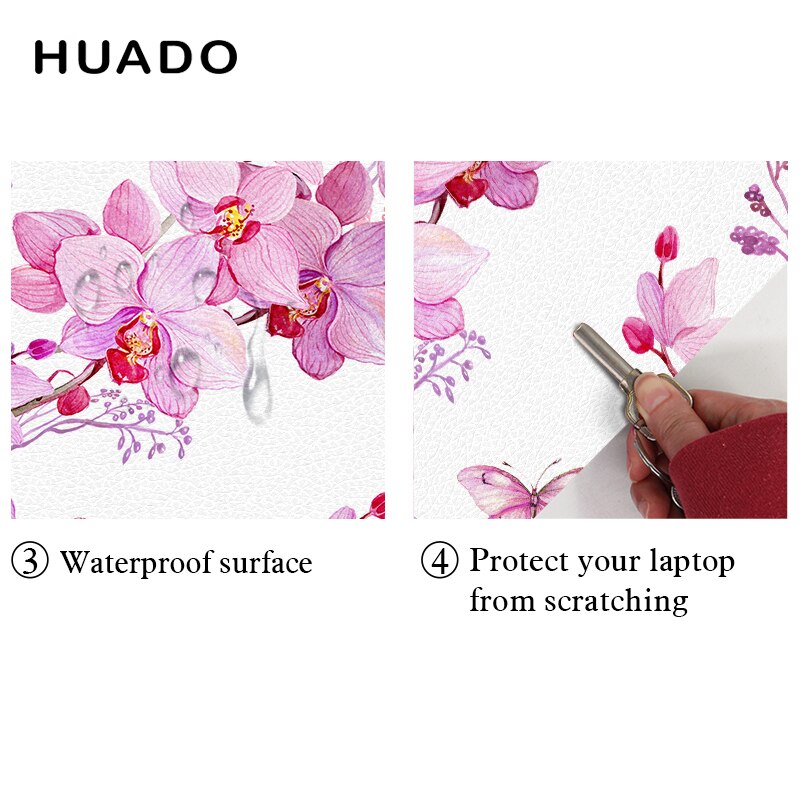 Beautiful Flower Laptop Skin Sticker 13.3" 14" 15.6" 17" Notebook Surface Cover Decal for Lenovo/HP/Macbook/Acer