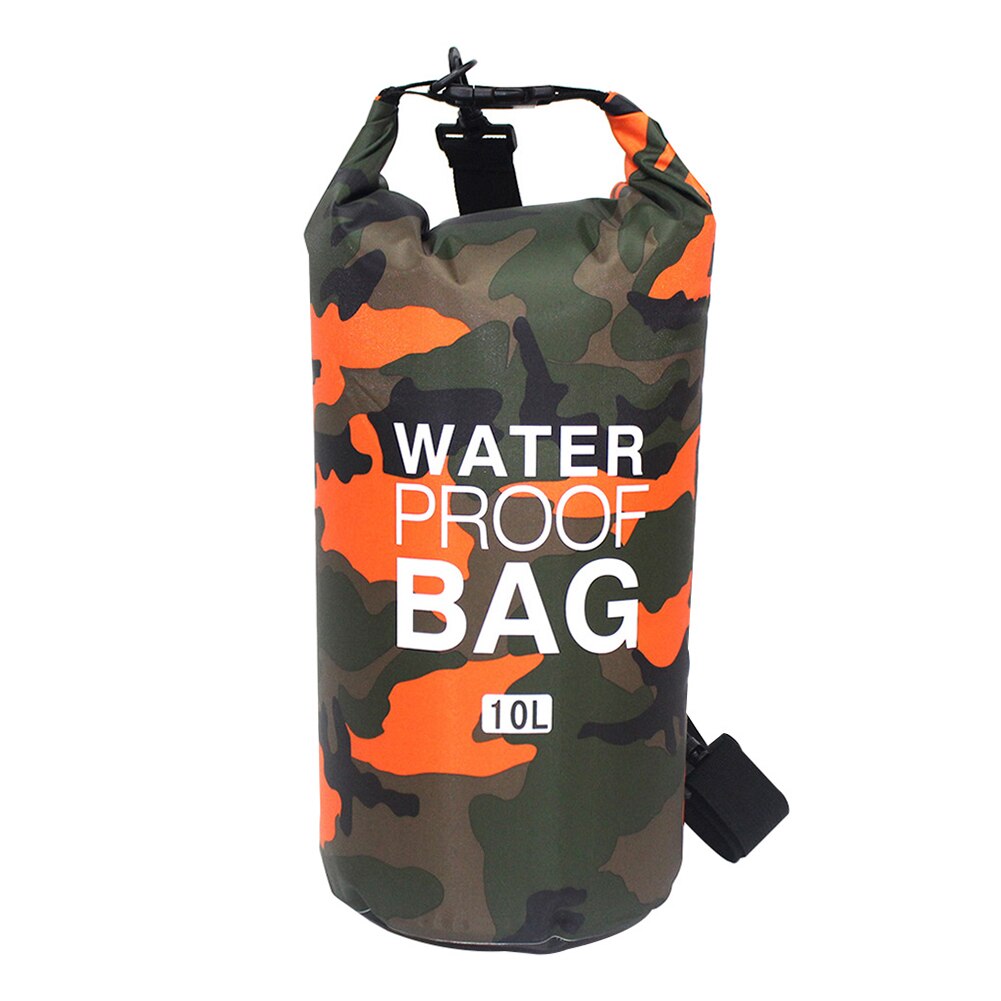 Sport impermeabile borsa asciutta zaino galleggiante nautica Rafting kayak campeggio escursionismo fiume nuoto kit da viaggio 2L/5L/10L/20L: Camouflage 10L