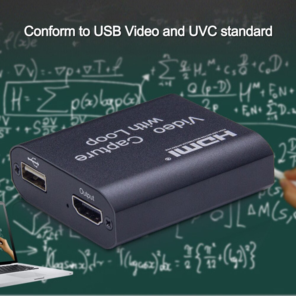 High definition 4k input 1080p output hdmi usb videooptagelseskort med loop
