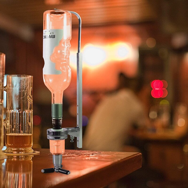 1/2- flaske drikke brennevin dispenser drinker brennevin fest bar aluminiumslegering veggfeste alkohol dispenser drikkevaresett