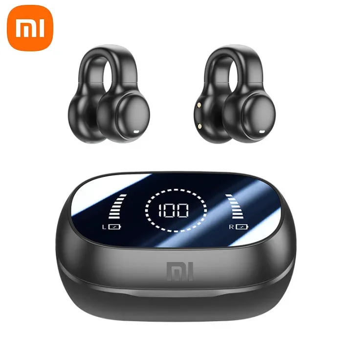XIAOMI-auriculares inalámbricos con Bluetooth, cascos de conducción ósea con cancelación de ruido y micrófono para deportes, estuche de carga: Multicolor