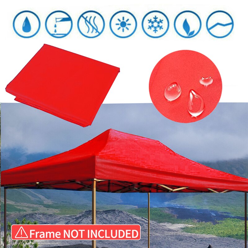 1pcs Tents Top Outdoor Marquee Shade Replacement Red/Blue Fabric 3*4.5m Cover Market Gazebo Garden Canopy Tent Accessories Tarps