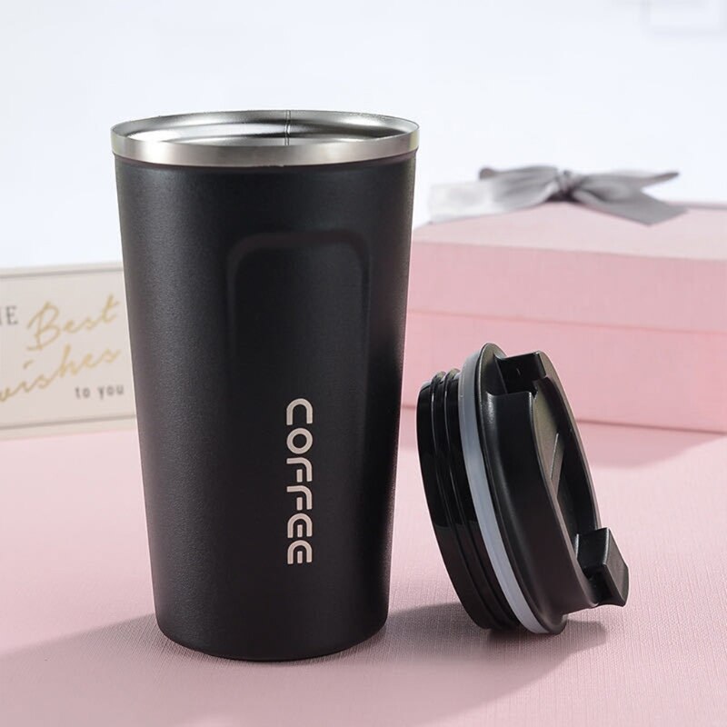Edelstahl Thermoskanne Tasse dicht Thermo Tasse Reise Thermoskanne Tasse Glas Wasser Flasche Kaffee Tassen Reise Becher Isoliert tasse