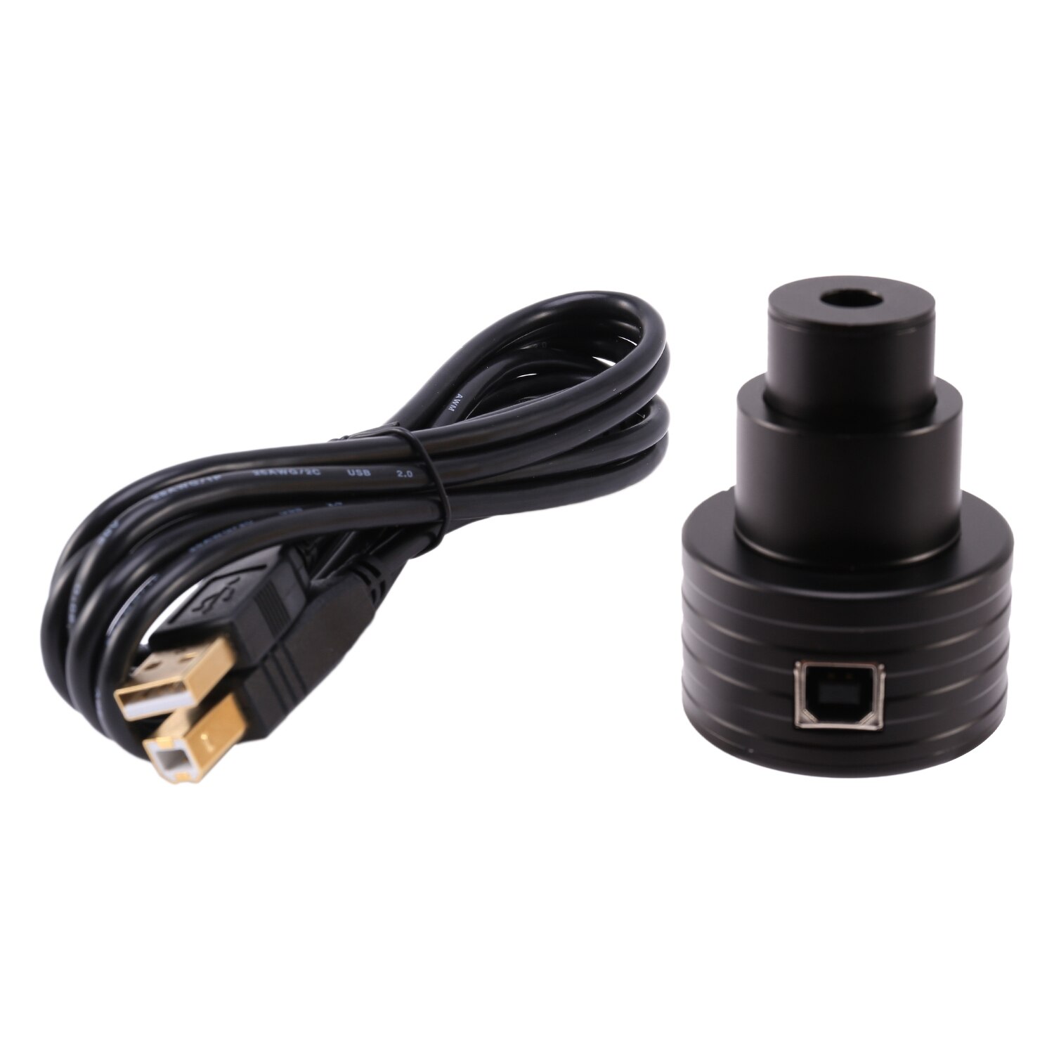 200W Pixel Biological Telescope HD Video Image Digital Microscope: Black