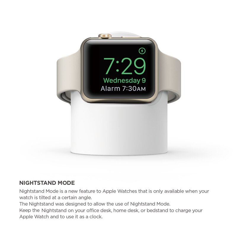 Charging Base, Universal iWatch Charging Stand Power Adapter Silicone Dock for Apple Watch（Apple Watch Charger Not Included）