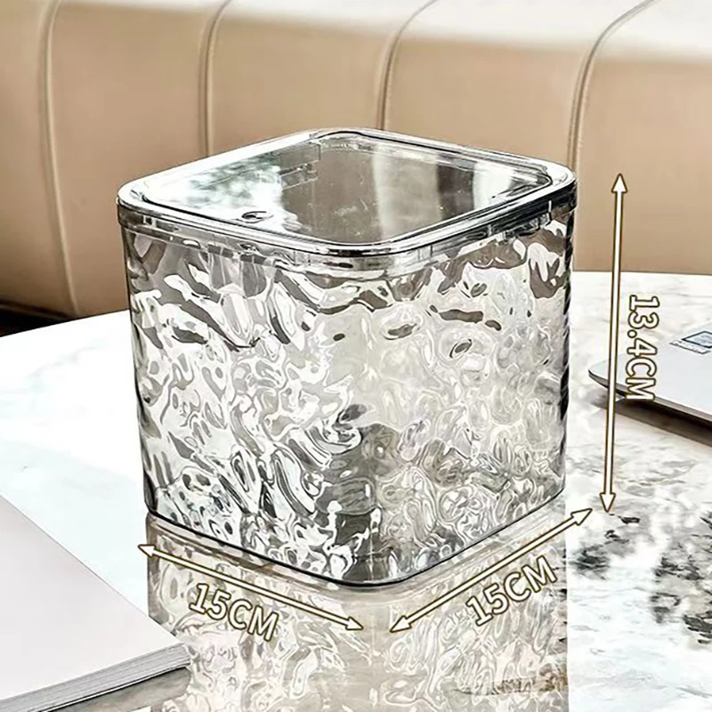 Laundry Pods Container Clear Storage Box For Washing Capsules Dryer Sheets Container Desktop Storage Organizer with Lid: Blue