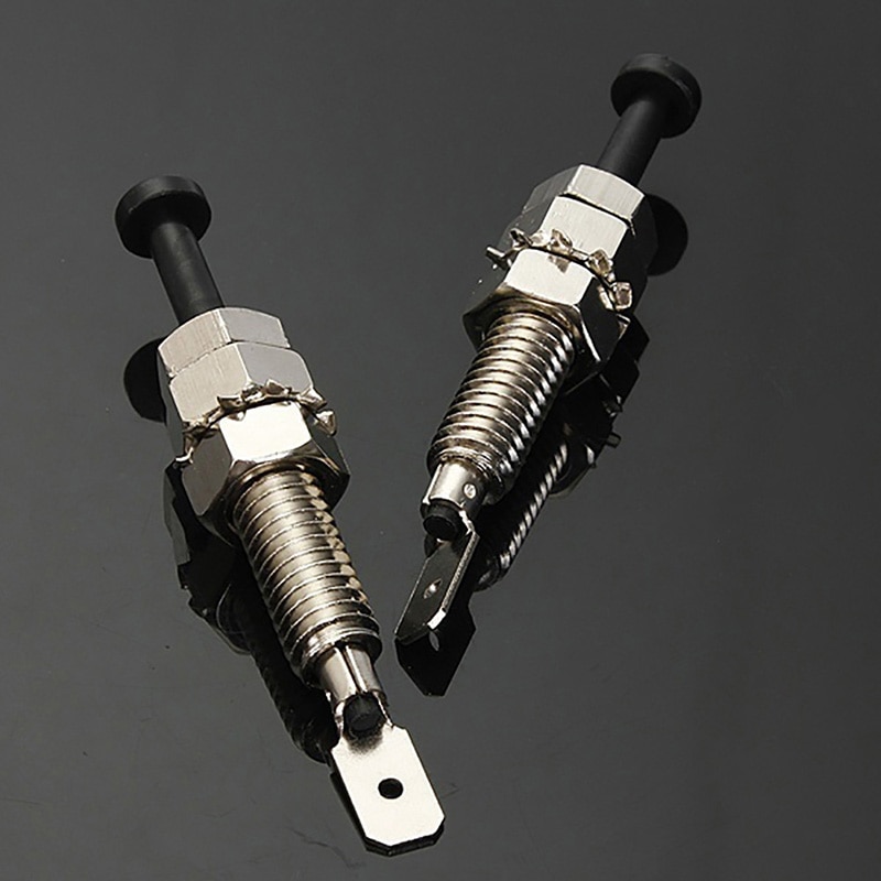 2pcsHood Door Pin Switch Adjustable Alarm Light Hood Screw Universal Car Alarm Security Adjustable Auto Truck