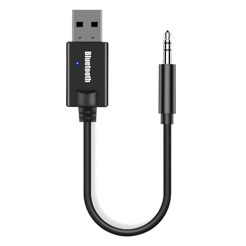 Kebidu 3.5mm Audio AUX odbiornik samochodowy Adapter USB Bluetooth bezprzewodowy odbiornik audio Bluetooth 4.2 Adapter stereo do głośnika Y-16: Default Title