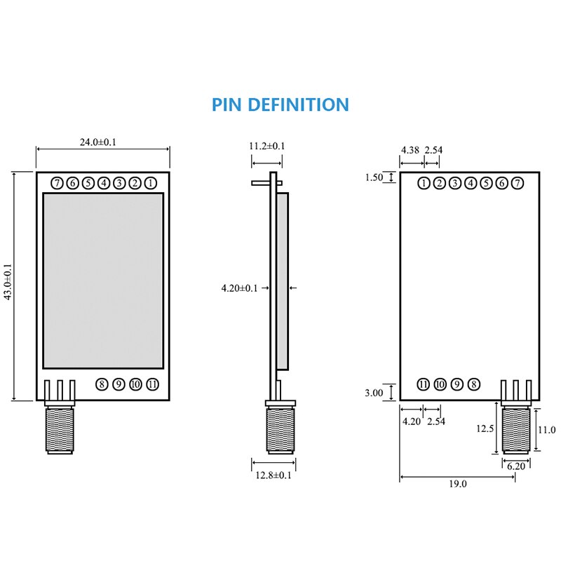 EBYTE 868MHz LoRa SX1276 Rf Transmitter Receiver Wireless RF Module E32-868T20D UART Long Range 868 Mhz Rf Transceiver
