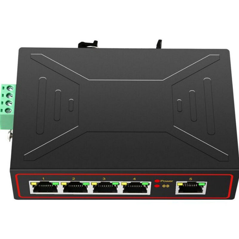5 Port 10/100/1000 Mbps Industriële Netwerk Switch Gigabit Lan Adapter