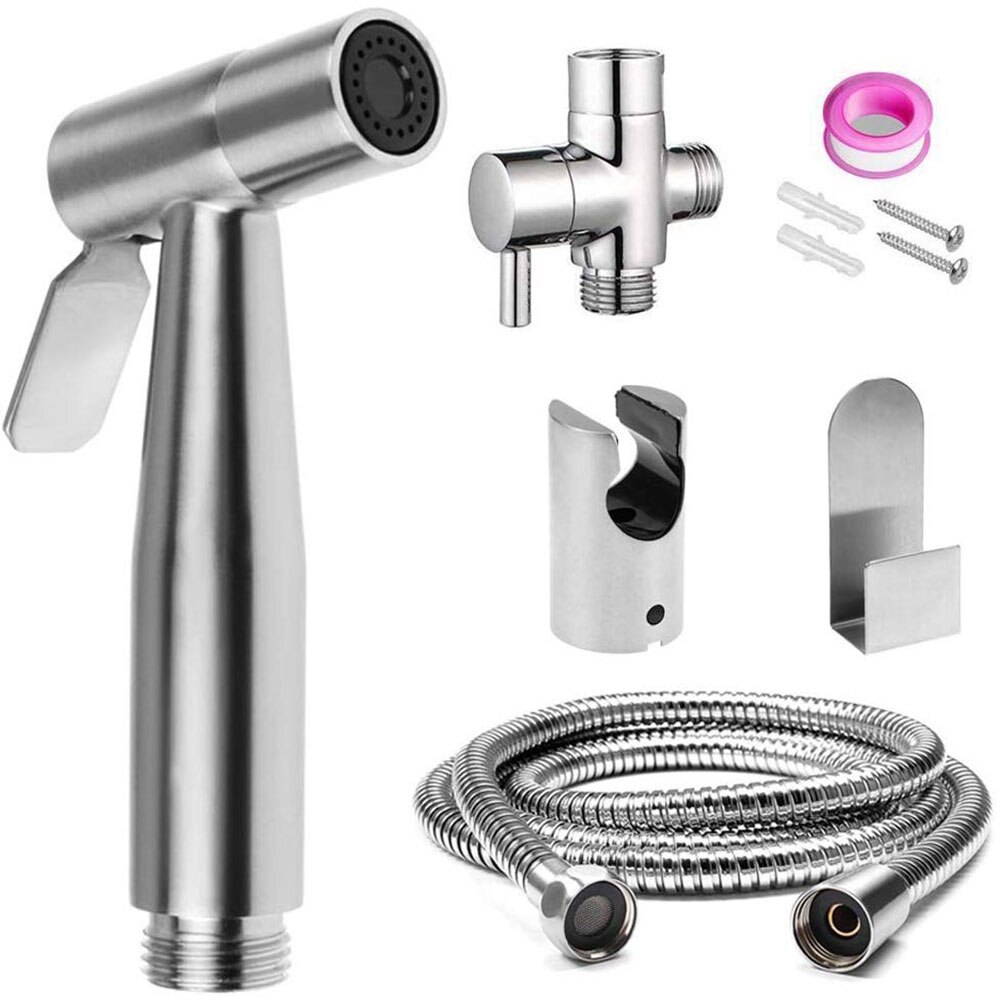 Handheld Bidet Sproeier Kit Rvs Hand Bidet Kraan Voor Badkamer Handspuit Douche