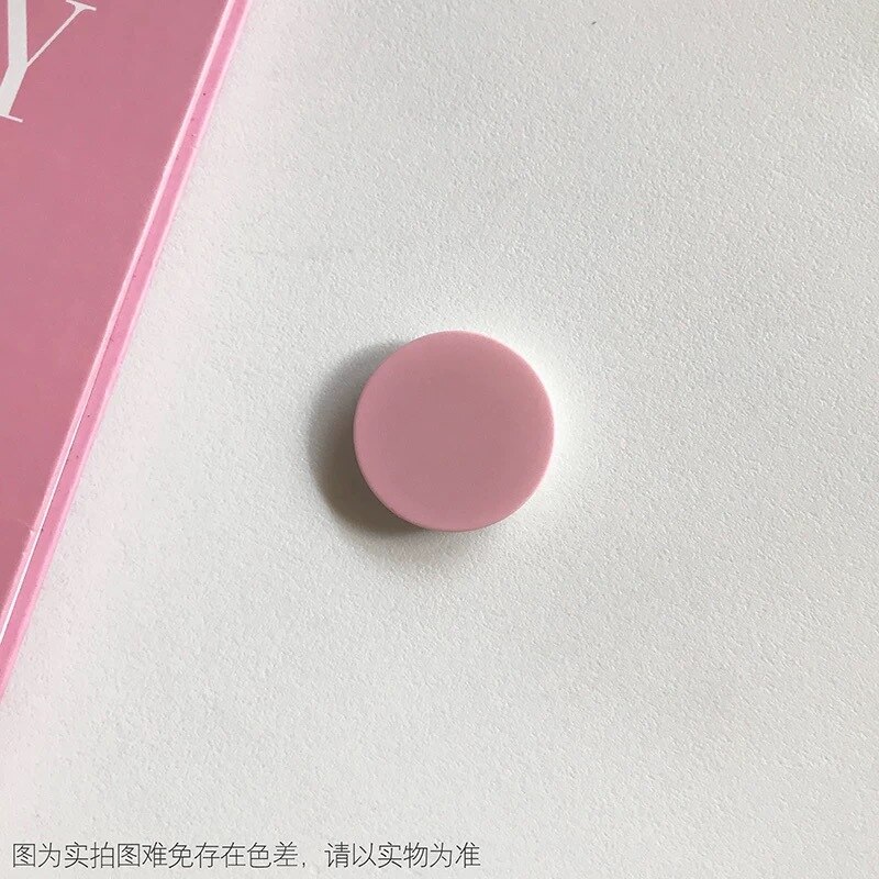 Universal Colorful Airbag Stand Mobile Phone Accessorie Pocket Holder Round Shaped Bracket Mount for IPhone 11 X Samsung Huawei: 11 Light pink