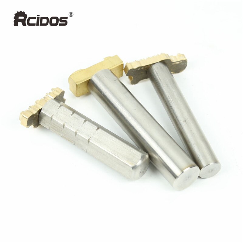 Rcidos #304 punho de aço inoxidável, ferramentas de gravação de logotipo de gravação a frio, punho sextavado
