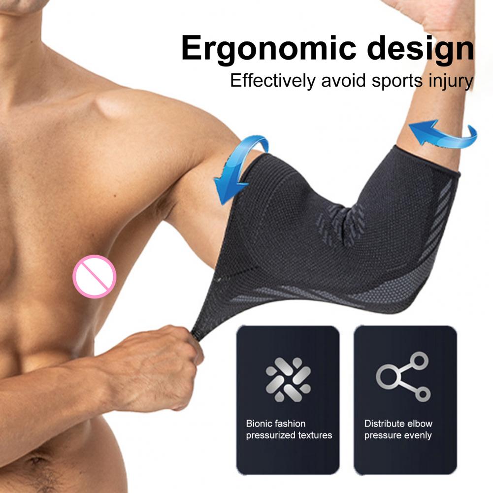 1pc albuestøtter til mænd, kompressionsalbuestøtte, meget elastisk, albue, ikke stram, elastisk, gymnastiksal, sportarmærme til sport