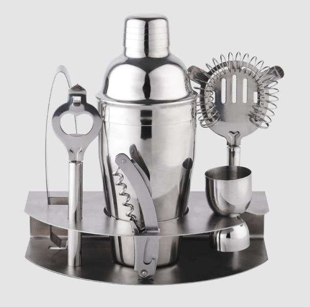 Shike Cup Cocktail Shaker Stainless Steel Hand Shake Shaker Tea Shop Pot Bar Tool Sets Wine Bottle Cocktail Shaker: 2