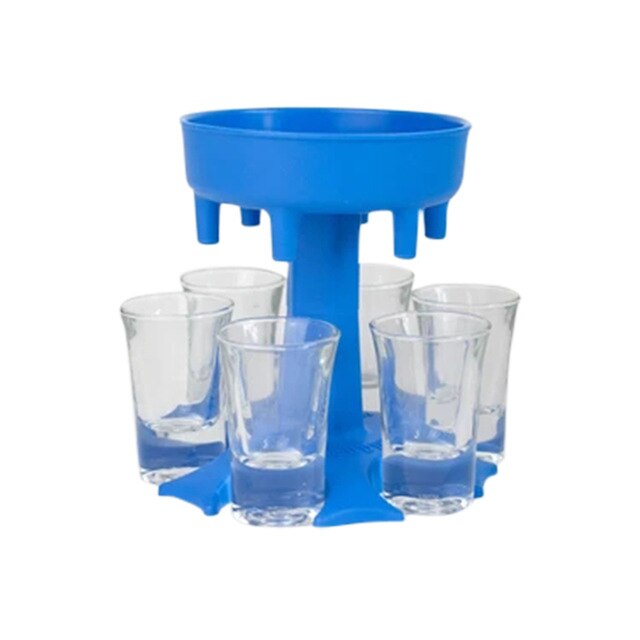 6 Shot Glass Dispenser Holder Wine Glass Rack Cooler Beer Beverage Dispenser Shot Buddys Party Bar Accessories: mold 6 cups3