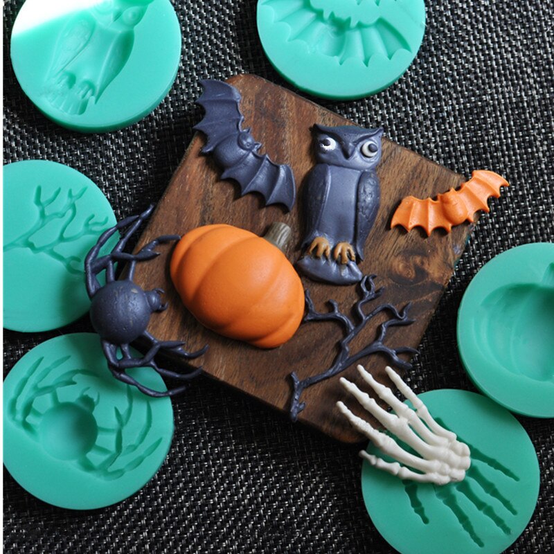 Halloween-vorm, siliconen van voedingskwaliteit, chocolade, gelei, ijs, fondant, taartdecoratie, bakgerei  m150-m153